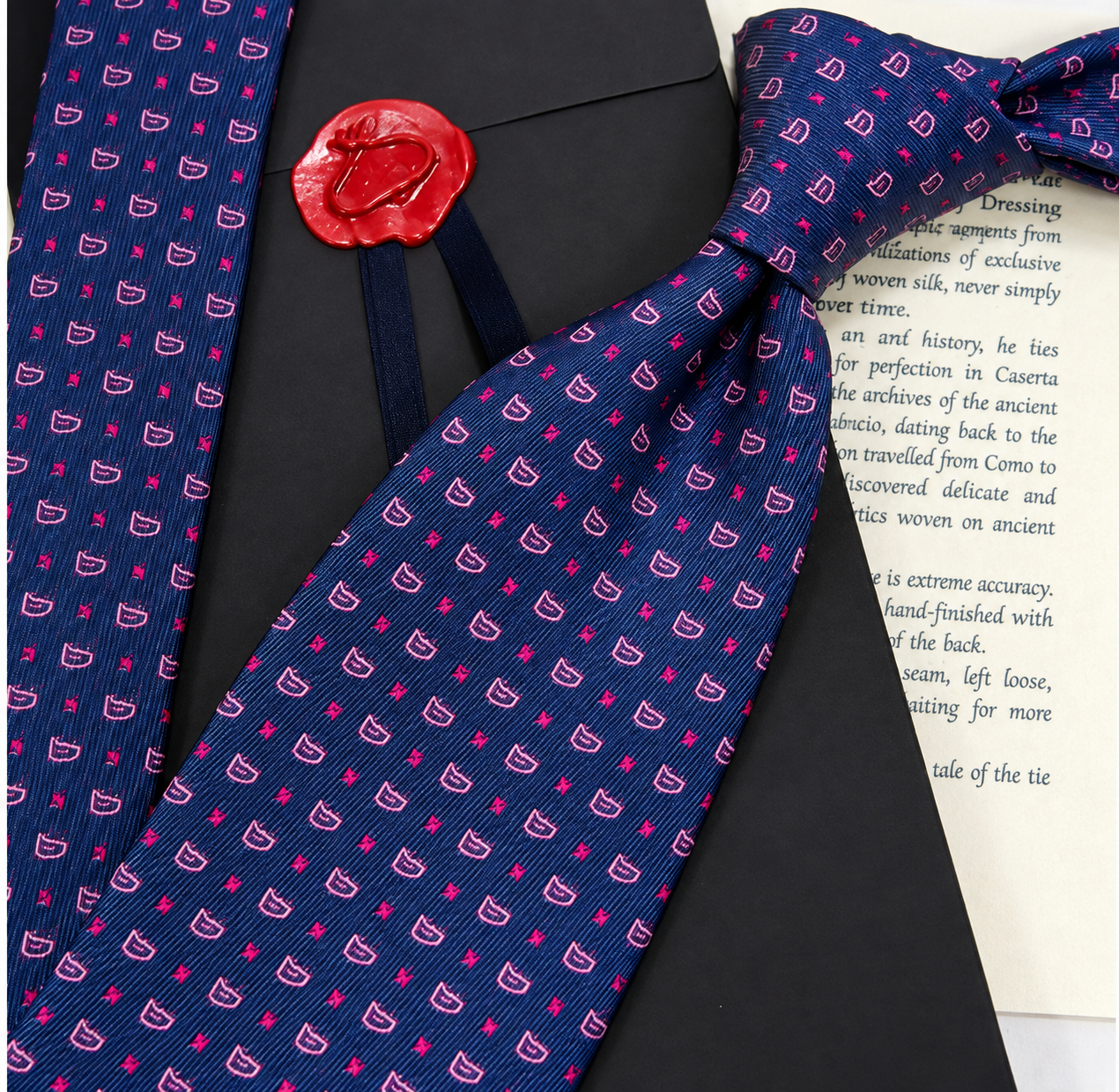 Angelo Fusco Ties silk tie detail